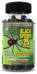 Мощный жиросжигатель Black Spider с выраженным стимулирующим эффектом
