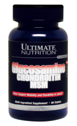 Для суставов и связок Glucosamine & Chondroitin & MSM фирмы Ultimate Nutrition